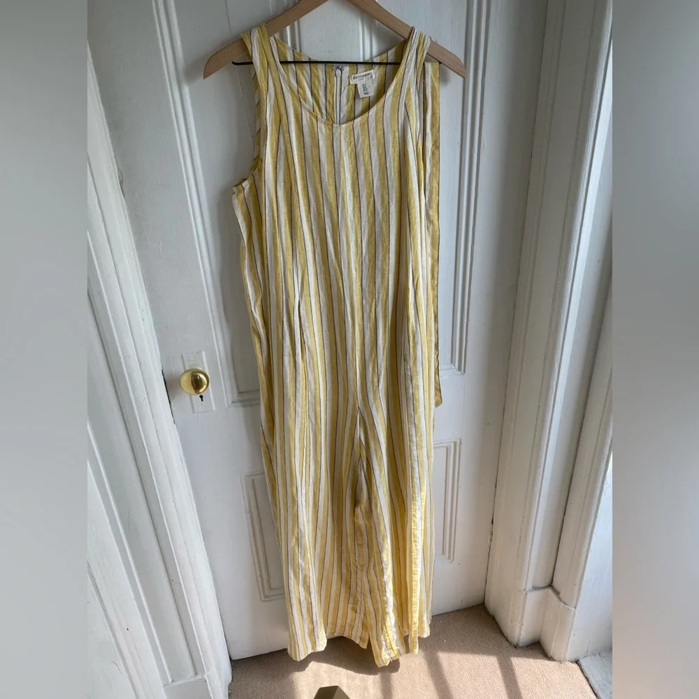 ARTISAN NY oversized linen jumpsuit Sz 4us - Picture 2 of 16